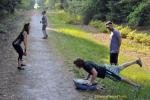 Fitness Class Comes Out to Use the Dunn-Erwin Trail